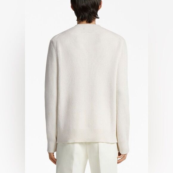 Zegna Oasi crew-neck cashmere sweater size 54/us size 44 XL - Picture 3 of 13